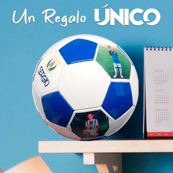 Balón de fútbol personalizado con nombre e imagen, regalo deportivo para niños.