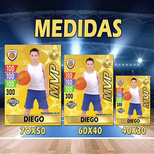 Cromo de Baloncesto Personalizado