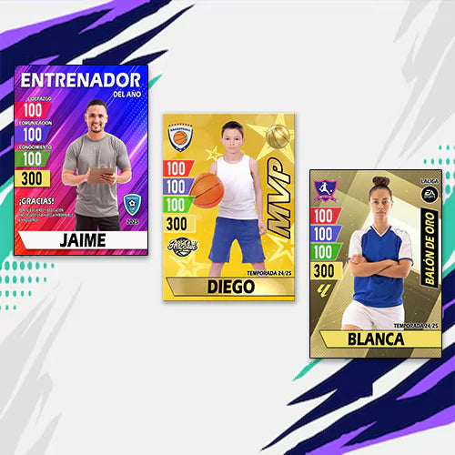 Cromos personalizados estilo profesional